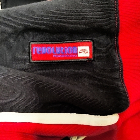 Nike Air men's jacket black/red/white - zipper front Size:L - Picture 4 of 7